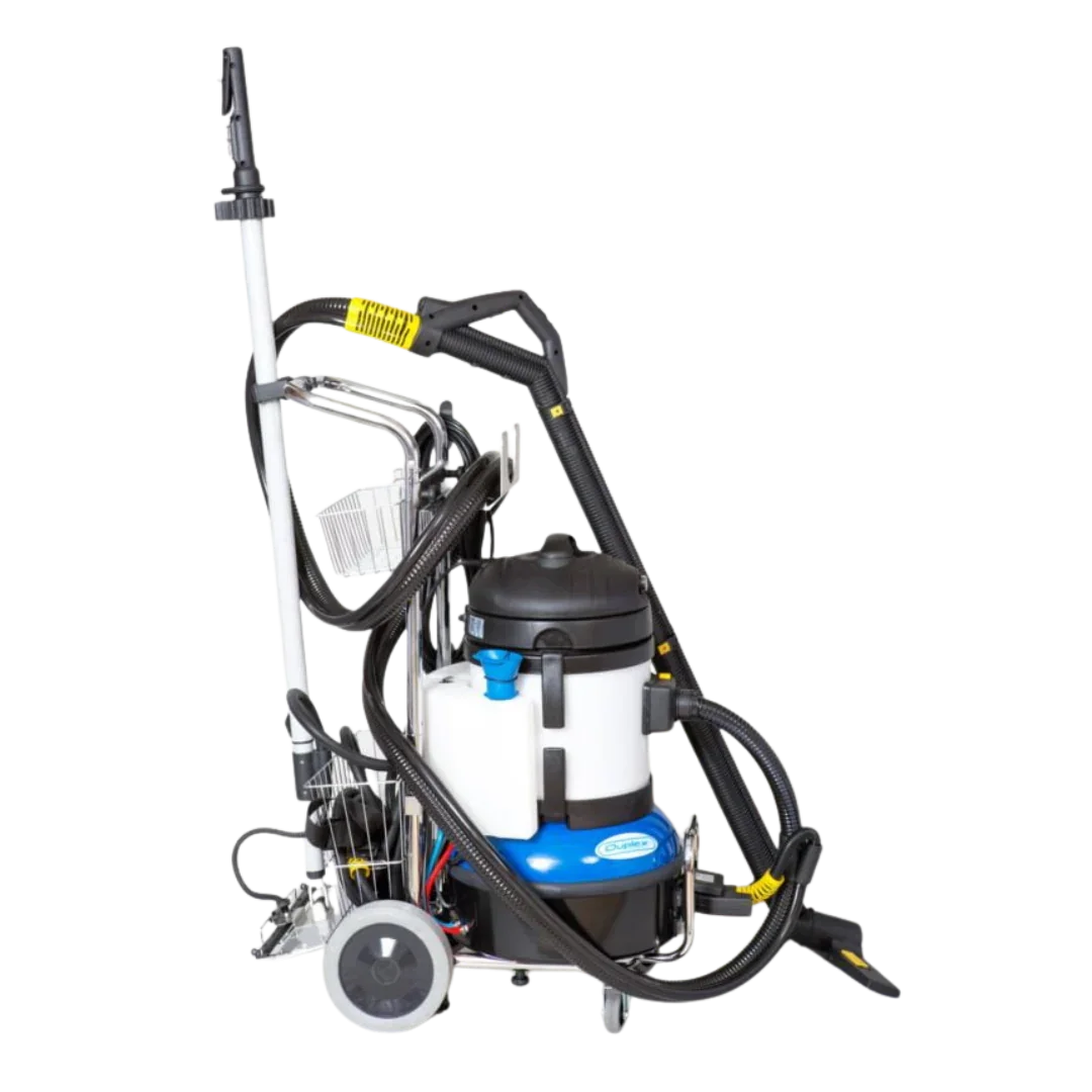 Side profile of Duplex Jet Vac Compact industrial steam cleaning machine