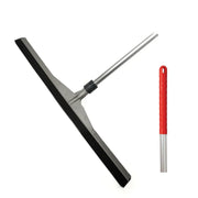 Close-up of 75 cm heavy-duty floor squeegee head showing reinforced rubber blade for smooth water removal