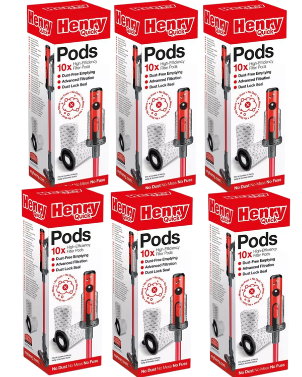 Henry Pods For Henry Hetty NQ100 Stick Vacuums - Pack Of 60 (Bulk Deal)