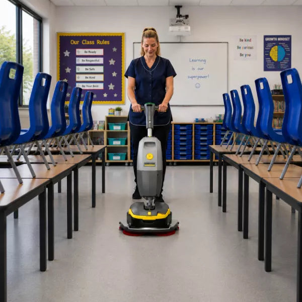 Karcher K-Mop 46 Battery Upright Compact Scrubber Dryer  - 9.532-333.0