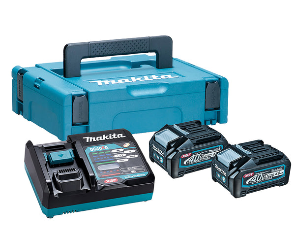 Makita 191K01-6 XGT 40V Power Source Kit 2 x 4.0ah Batterys BL4040 & DC40RA Charger