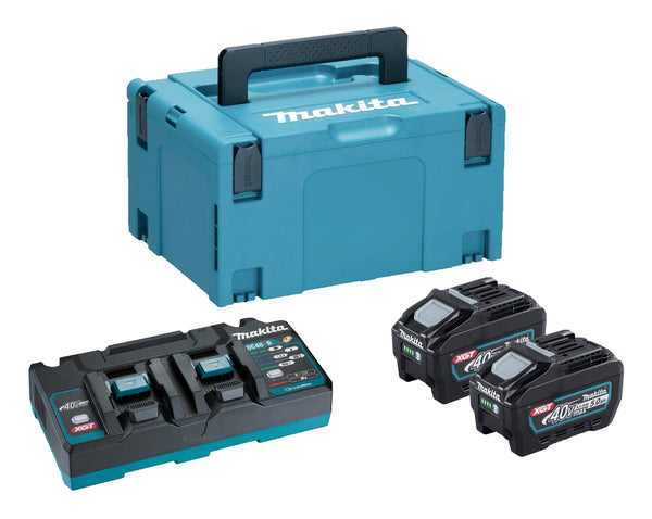 Makita 191U20-2 XGT 40V Power Source Kit 2 x 5.0ah Batterys BL4050F & DC40RB Charger