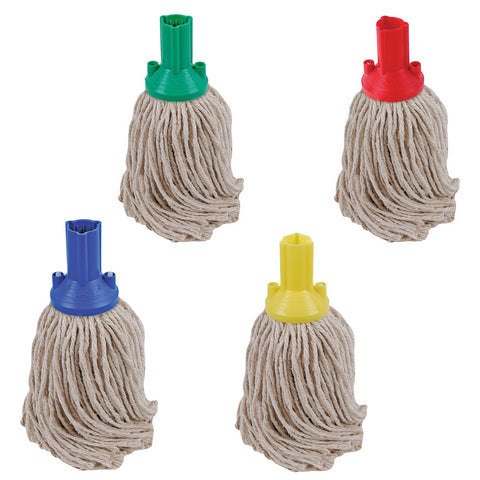 Cotton String Mop Heads Replacements Colour Coded 150g