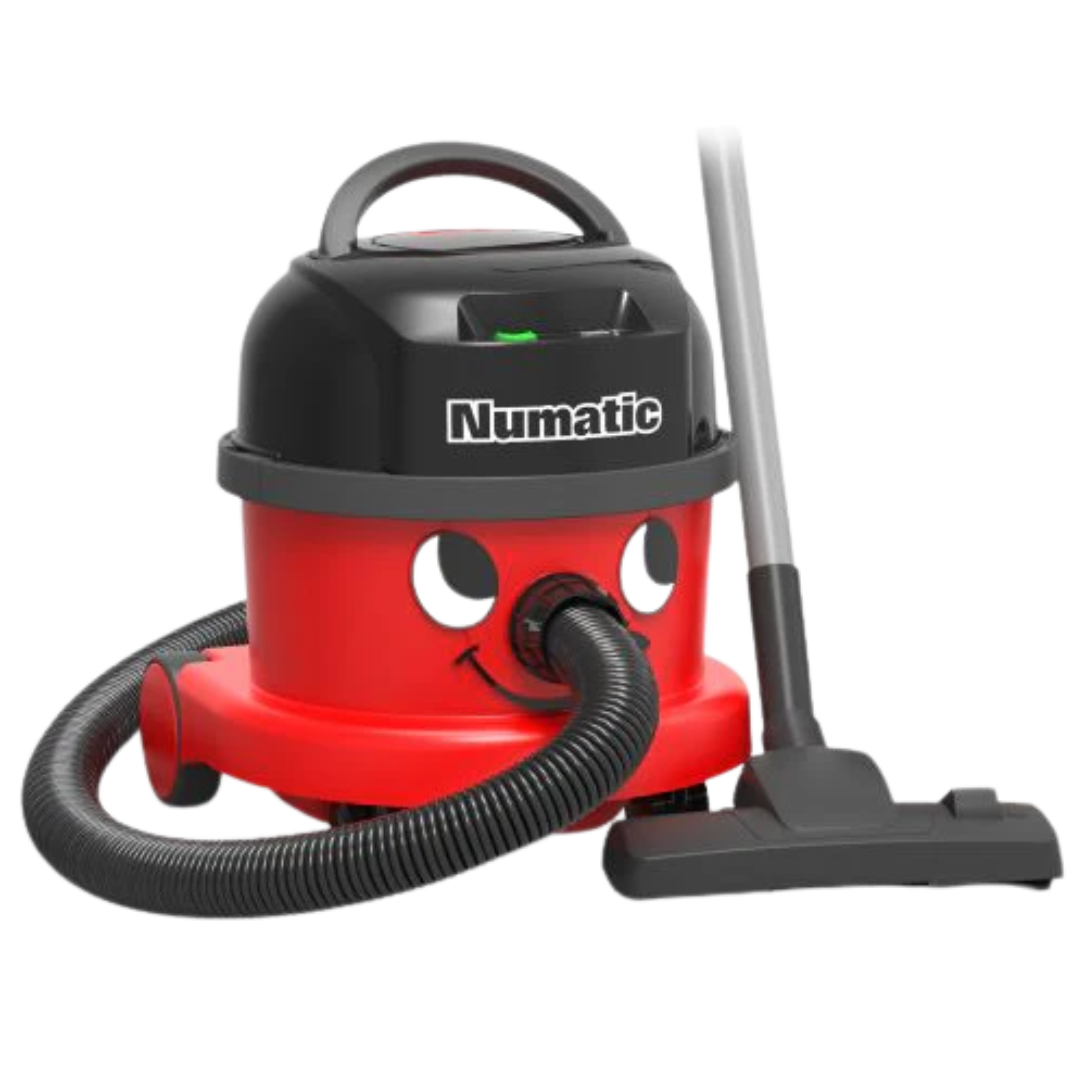 Numatic NBV240NX battery powered Henry vacuum with hose and wand attached