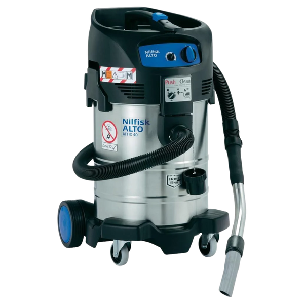 Nilfisk ATTIX 40-0M PC Type22 ATEX Zone 22 certified vacuum cleaner for explosive dust environments