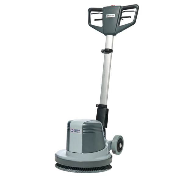Nilfisk FM400D dual speed floor scrubber and polishing machine for commercial hard floor cleaning