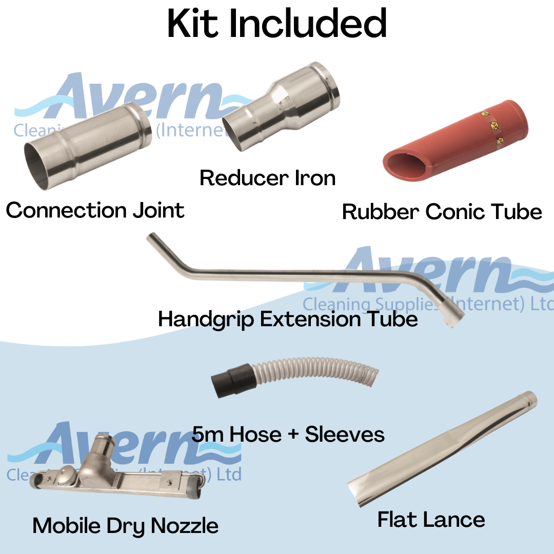 Accessory kit included with Nilfisk S3B L100 CC GV swarf and coolant industrial vacuum