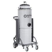 Nilfisk S3B L100 industrial triple-motor wet and dry vacuum cleaner on heavy-duty frame
