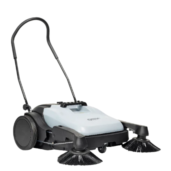 Nilfisk SW250 Walk-Behind Manual Floor Sweeper – push sweeper for industrial, warehouse, and commercial cleaning