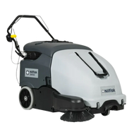 Nilfisk SW900 Battery Floor Sweeper – electric industrial floor cleaning machine for warehouses and commercial spaces