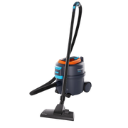 Nilfisk VP300 HEPA vacuum cleaner – professional commercial cylinder vacuum with high-efficiency HEPA filtration