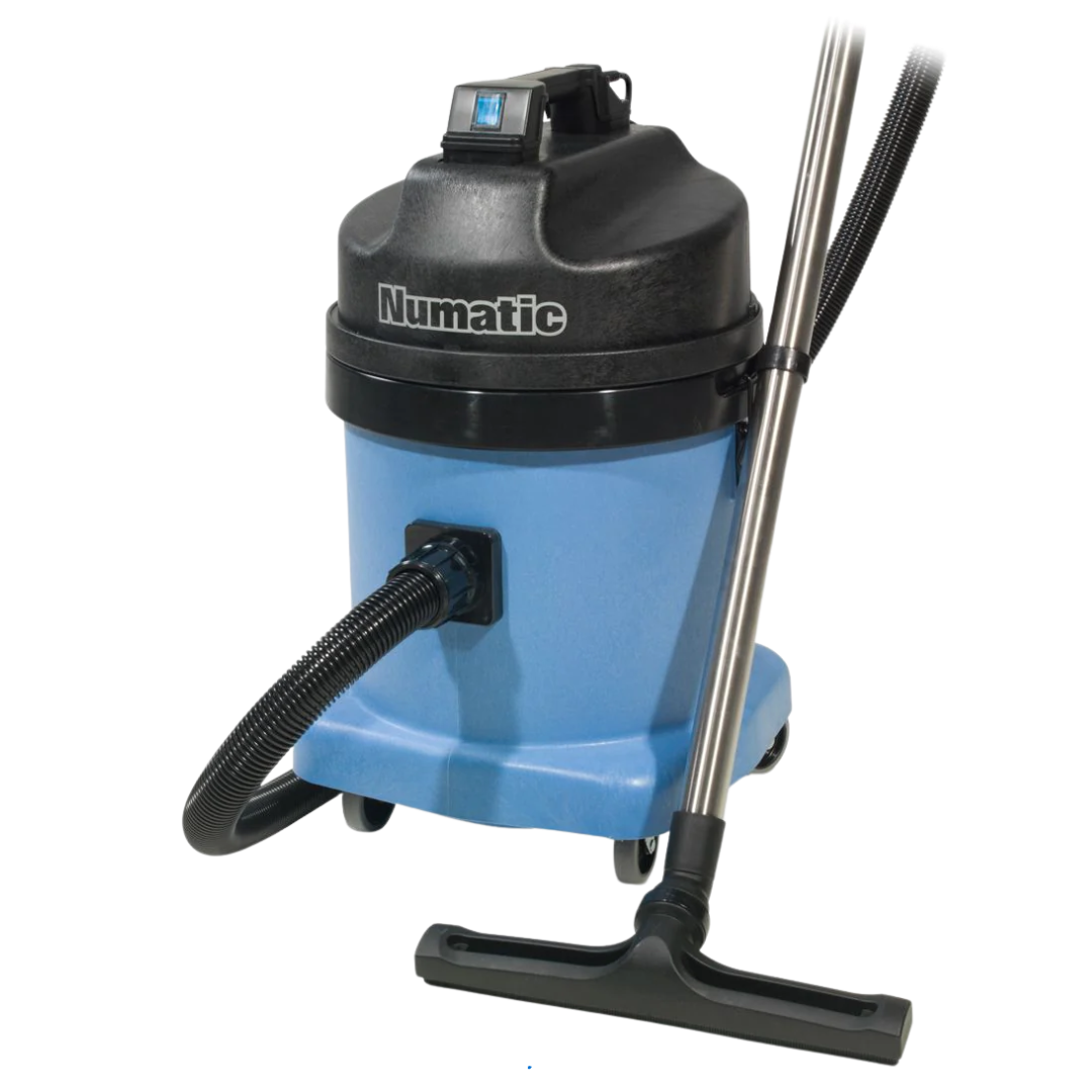Numatic CV570 industrial wet and dry vacuum cleaner with hose and floor wand