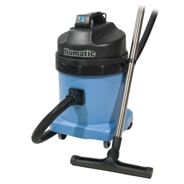 Numatic CVD570 industrial bagless wet and dry vacuum cleaner with wand and floor tool