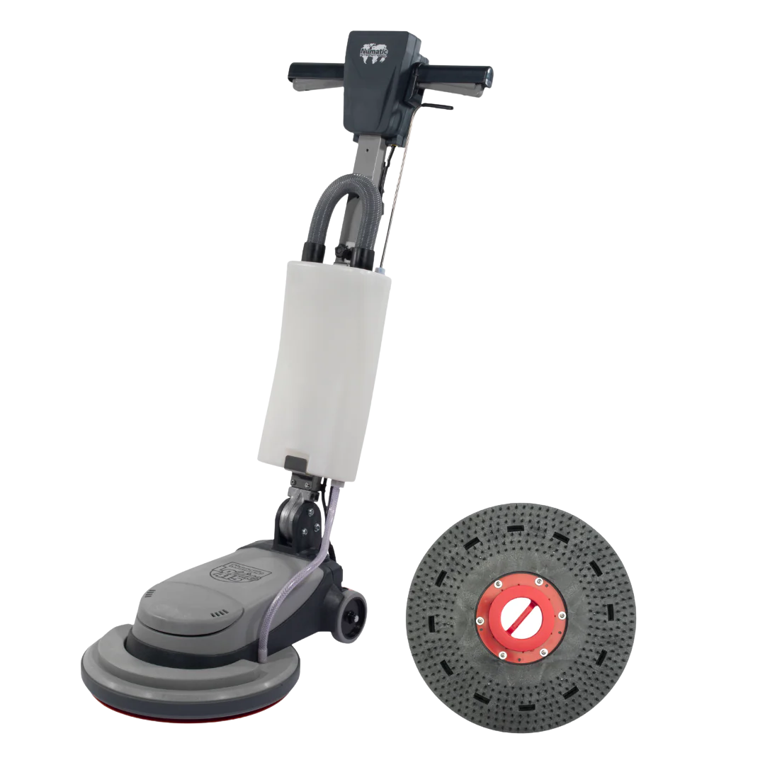 Numatic NLL415 LoLine floor cleaning and scrubbing machine with low-profile design