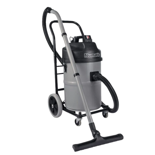 Numatic NTD750-2 industrial dry vacuum cleaner with heavy-duty twin motors and large dust drum