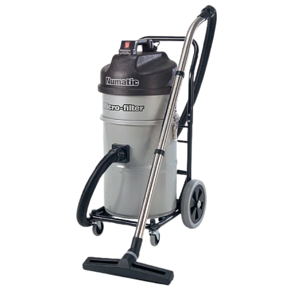 Numatic NTD750M HEPA industrial dry utility vacuum cleaner with steel drum and trolley frame