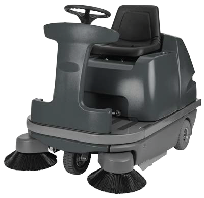 Numatic NU12 TRS Ride-On Floor Sweeper – heavy-duty industrial warehouse cleaning machine with dual front brushes