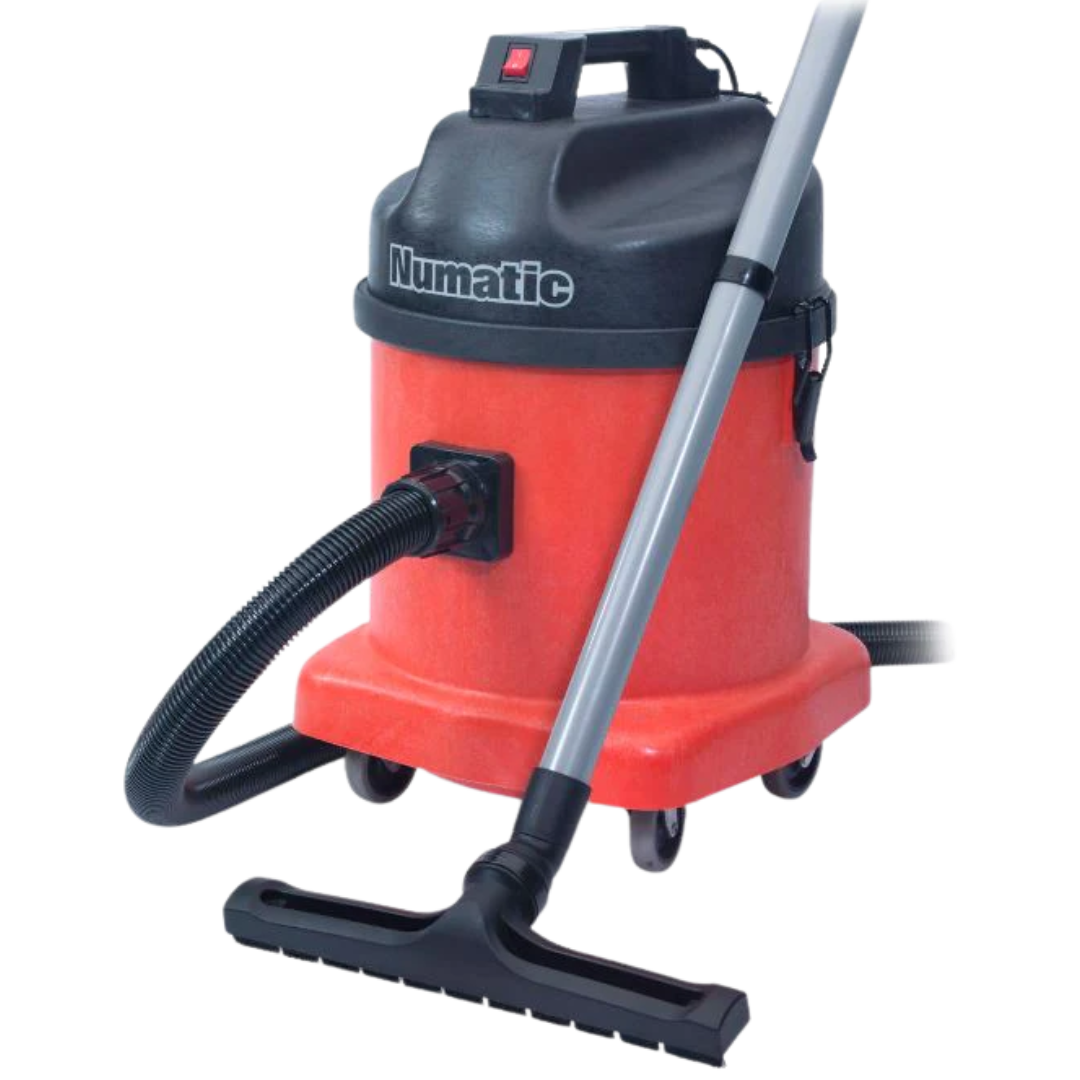 Numatic NVDQ570 industrial dry twin-motor builders vacuum with floor tool