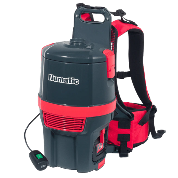 Numatic RSB150NX cordless battery backpack vacuum cleaner with NX300 power system for commercial cleaning