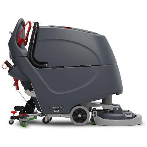 Side view of the  TBL6055T Battery Powered Traction Scrubber Dryer