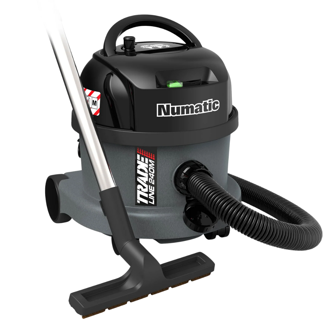 Numatic TRM240 M-Class vacuum cleaner with HEPA H14 filter for industrial dust extraction