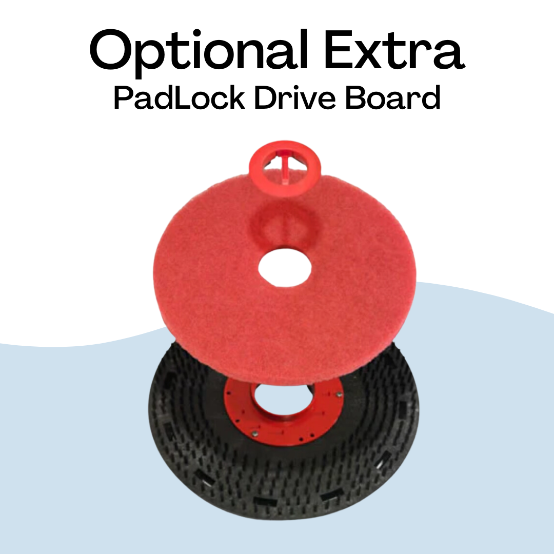 Optional PadLoc drive board accessory for Numatic TTB1840NX floor scrubber