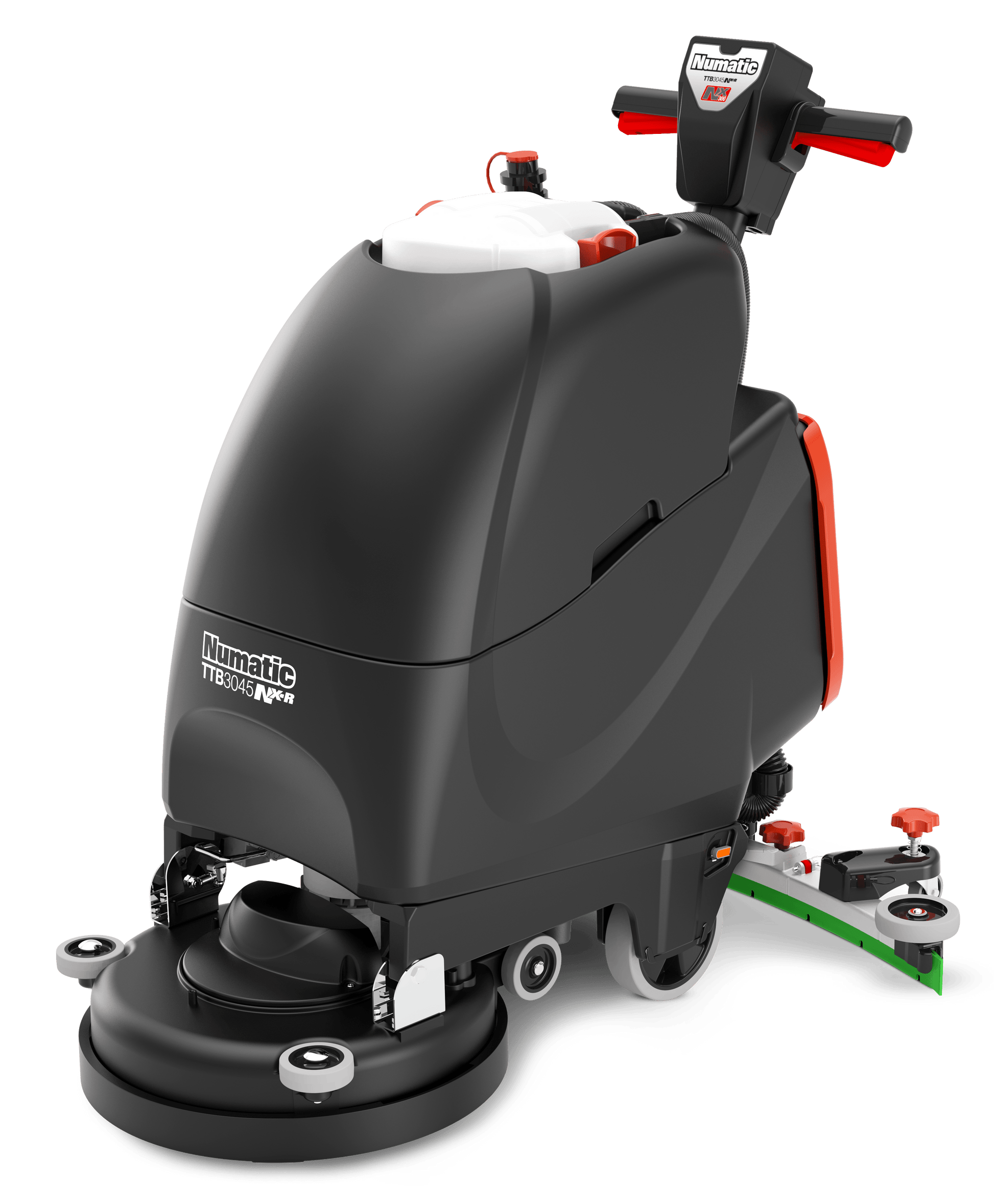 Side view of the Numatic TTB3045NX industrial scrubber dryer