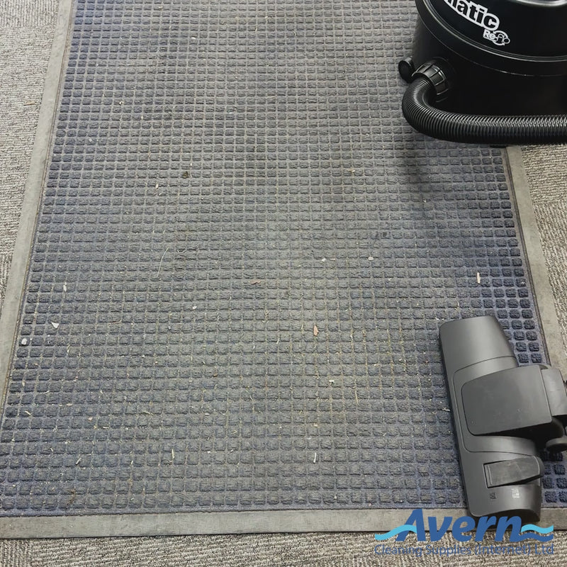 Demonstration of Henry Hoover Black 8L vacuum cleaning commercial flooring