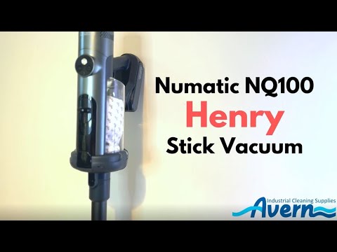 Numatic Quick Henry Stick Vacuum Cleaner Grey NQ100 - 2 Batteries