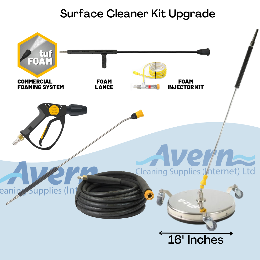 RAPID VSC240F surface cleaner upgrade kit with lance, hose, and flat-surface cleaning attachment