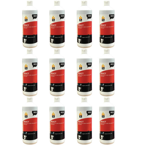 React Acid Toilet Descaler & Renovator H018 1L (12 Pack) Selden