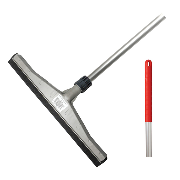 Heavy Duty Floor Squeegee Complete Inc Aluminum Handle 45CM