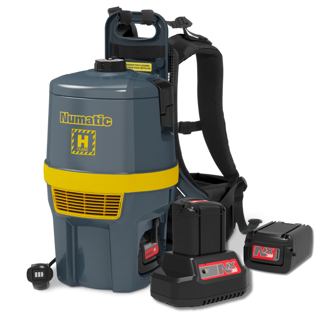 Numatic RHB150NX H Class Cordless Backpack Vacuum Cleaner