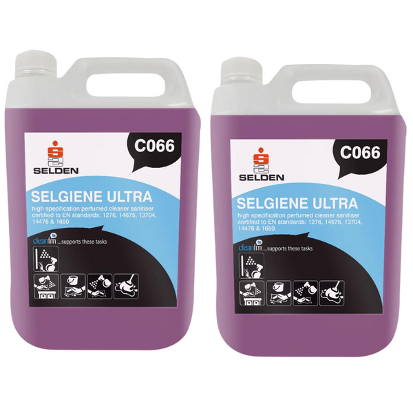 Selgiene Ultra Bactericidal Cleaner Disinfectant C066 5L (2 Pack) Selden