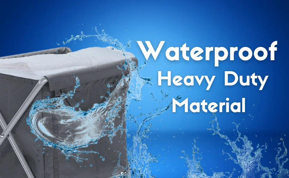 Waterproof heavy-duty laundry bag on Numatic Servo NX1501 trolley