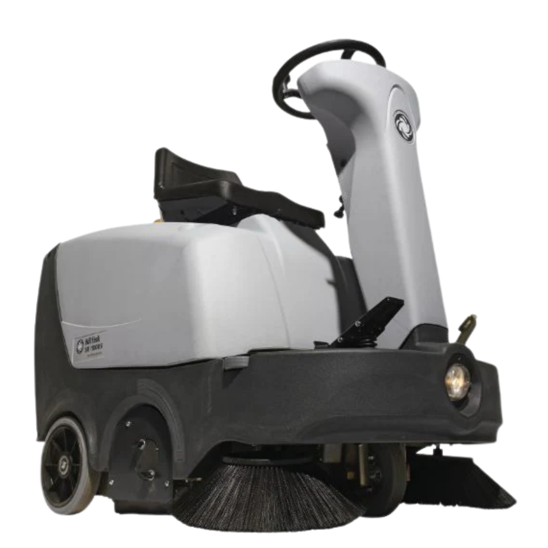 SR1000SB Ride on Battery Road Sweeper - Nilfisk