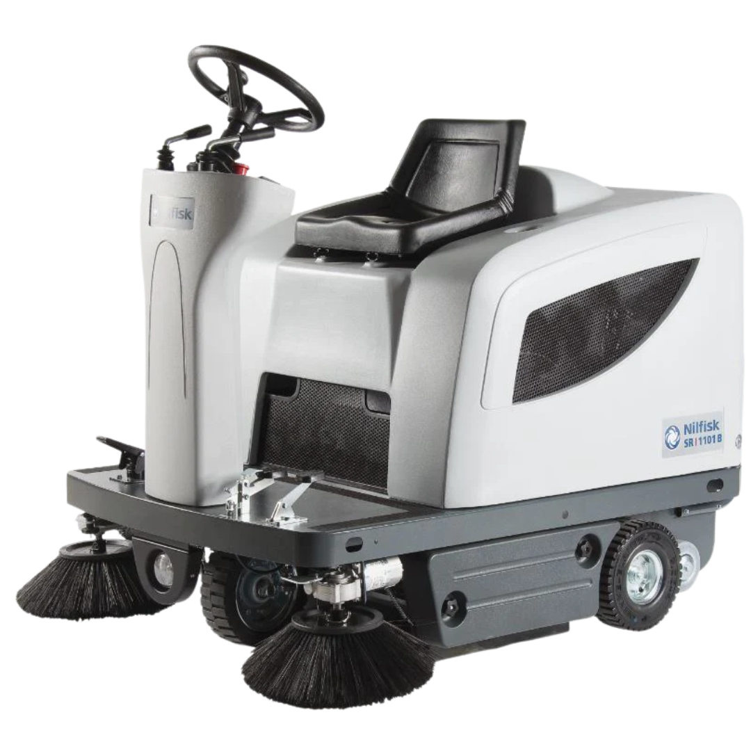 SR1101P Petrol Ride on Road Sweeper - Nilfisk