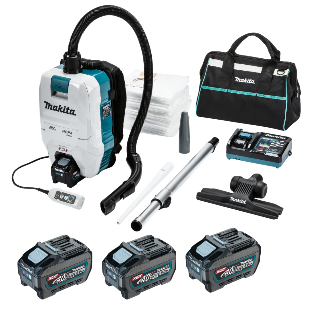Makita VC008GT301 40v Cordless Backpack vacuum- Full kit