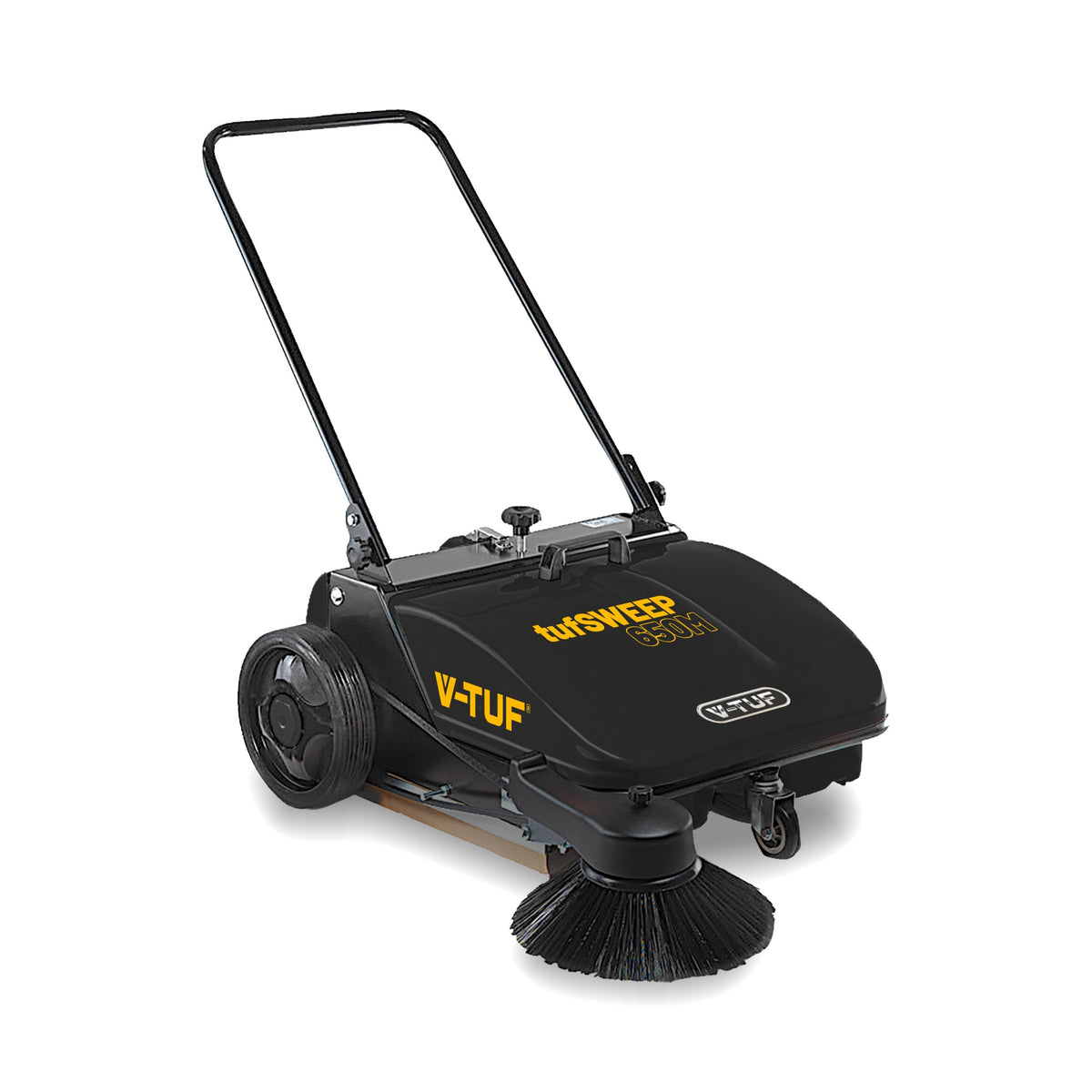 V-TUF tufSWEEP 650mm Manual Floor Sweeper - Low Noise & Dust