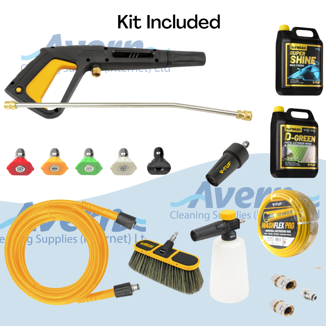 V-TUF V5 Pressure Washer Bundle 165Bar (2400PSI) TOUGH Bundle
