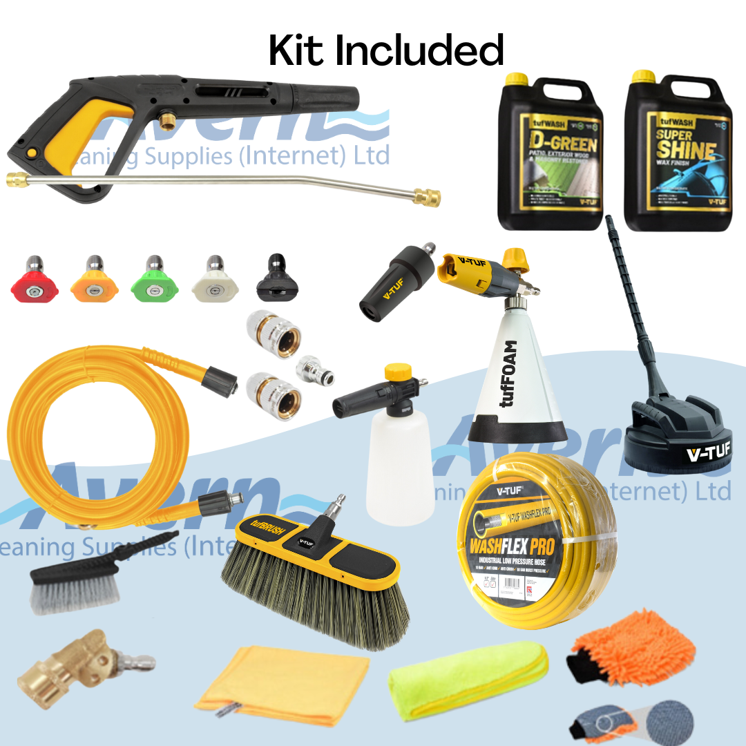 V-TUF V5 Pressure Washer Bundle 165Bar (2400PSI) TOUGH Pro Bundle