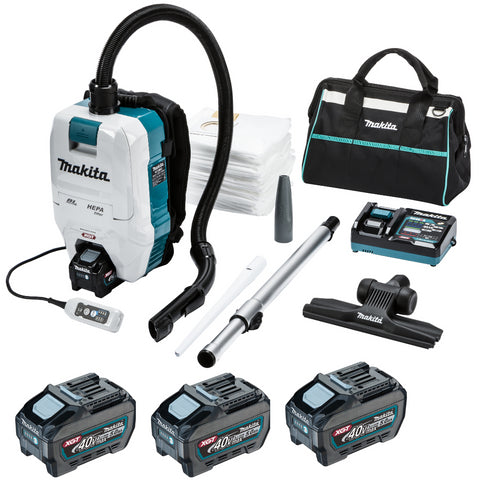 Makita VC008GT301 40v Cordless Backpack vacuum- Full kit