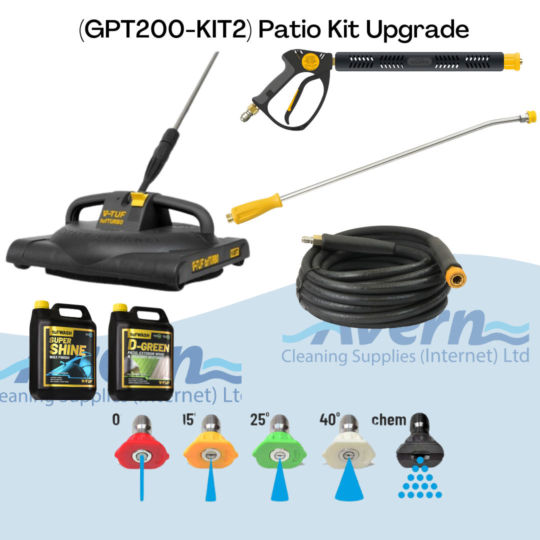 V-TUF GPT200 pressure washer accessory kit including upgraded lance, hose, and multi-spray nozzles