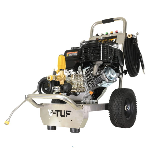 V-TUF TORRENT3 heavy-duty petrol pressure washer with 4000 PSI performance and industrial-grade frame