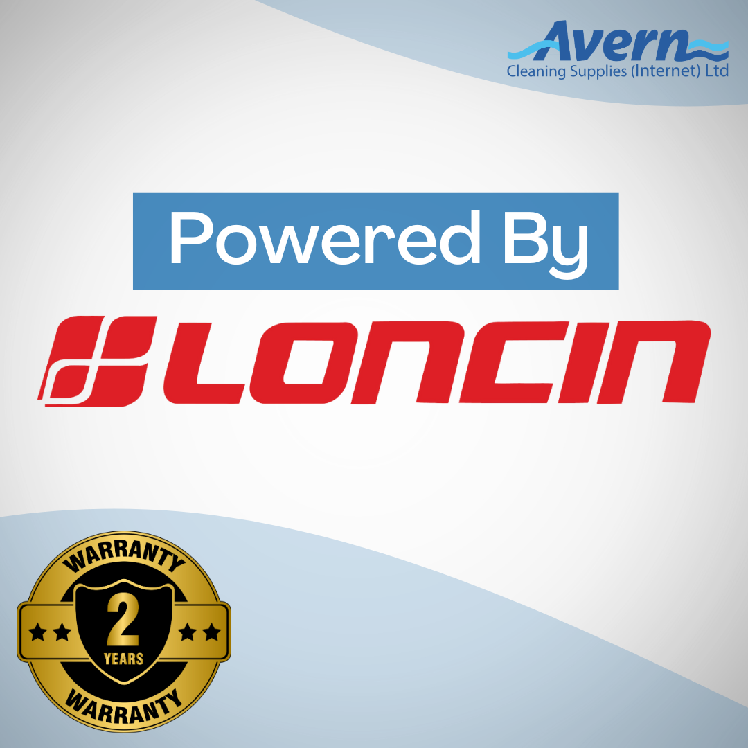 Loncin engine badge showing the high-performance petrol engine powering the V-TUF TORRENT3 pressure washer