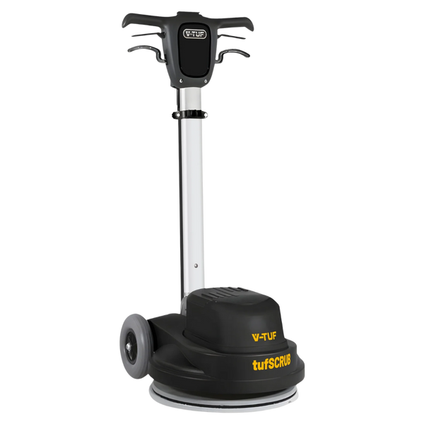 V-TUF tufSCRUB dual speed floor polisher and scrubbing machine for commercial hard floor cleaning