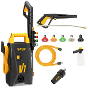 V-TUF V1 Car Jet Wash Machine delivering 1500 PSI / 105 Bar pressure with foam cannon and accessory kit