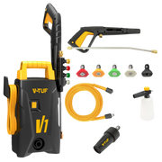 V-TUF V1 Car Jet Wash Machine delivering 1500 PSI / 105 Bar pressure with foam cannon and accessory kit