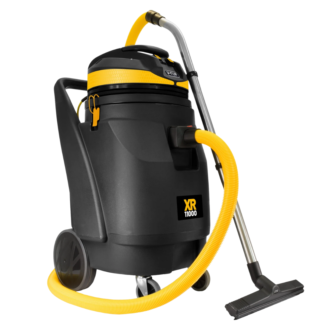 V-TUF XR11000 110L triple motor industrial wet and dry vacuum cleaner with hose and wand