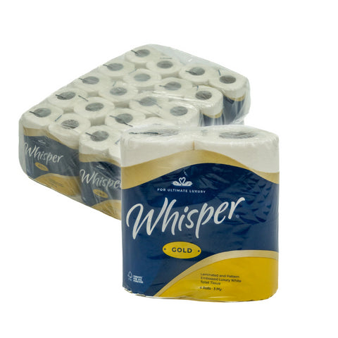 40 x Luxury Toilet Rolls 3ply  Quilted STR018